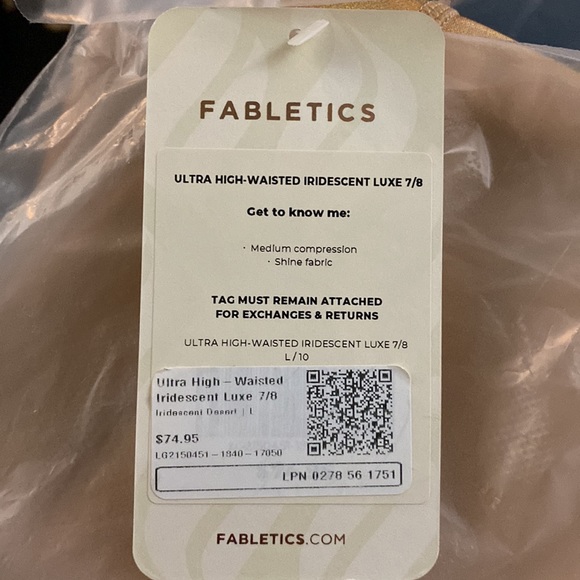 🌟Oasis Ultra High Waisted Iridescent Lux 7/8 Leggings by Fabletics ✨ - Picture 6 of 15